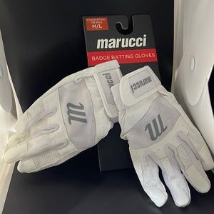 Marucci New Kids Batting Glove in White Size M/L